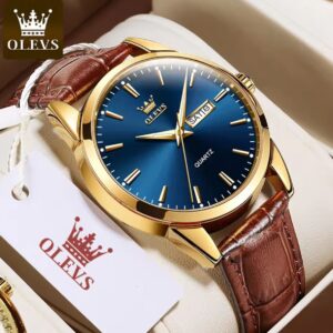 OLEVS GENTS WATCH #6898 (leather)